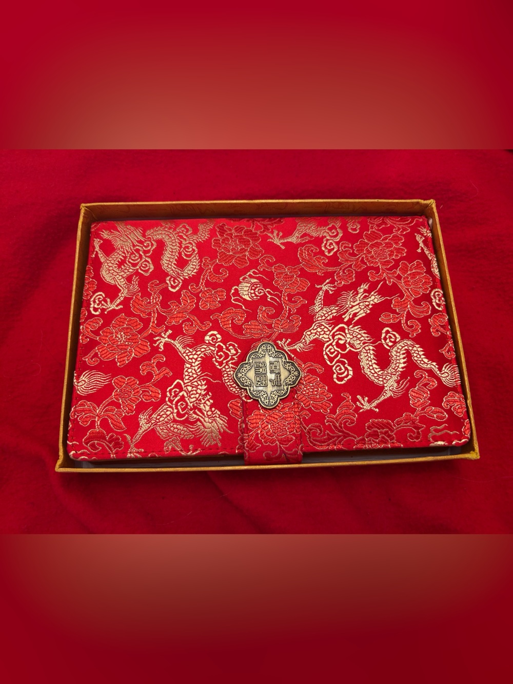 🐉 Chinese Yun Brocade Dragon Journal — Original Box & Certificate
